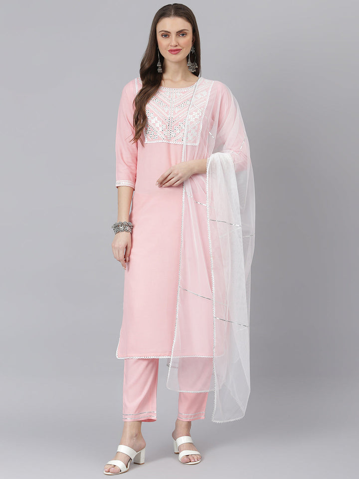 Light-Pink-Rayon-Embroidered-Straight-3-Piece-Kurta-Set