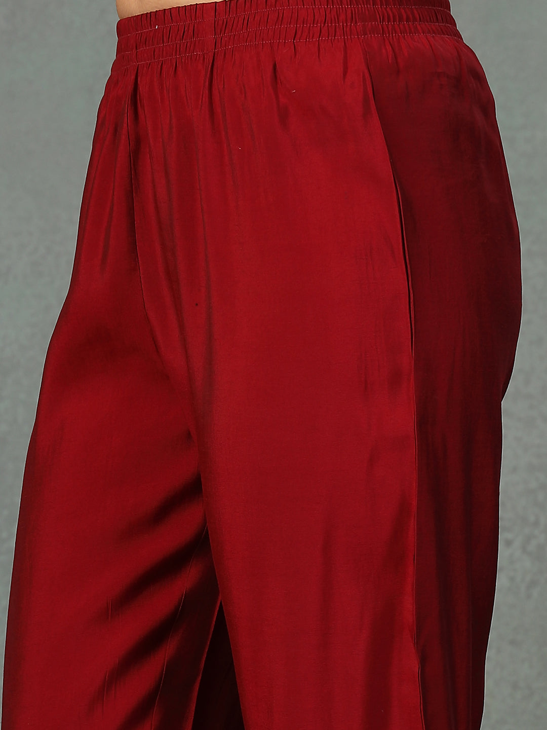 Maroon-Velvet-Solid-&-Embroidered-3-Piece-Anarkali-Set