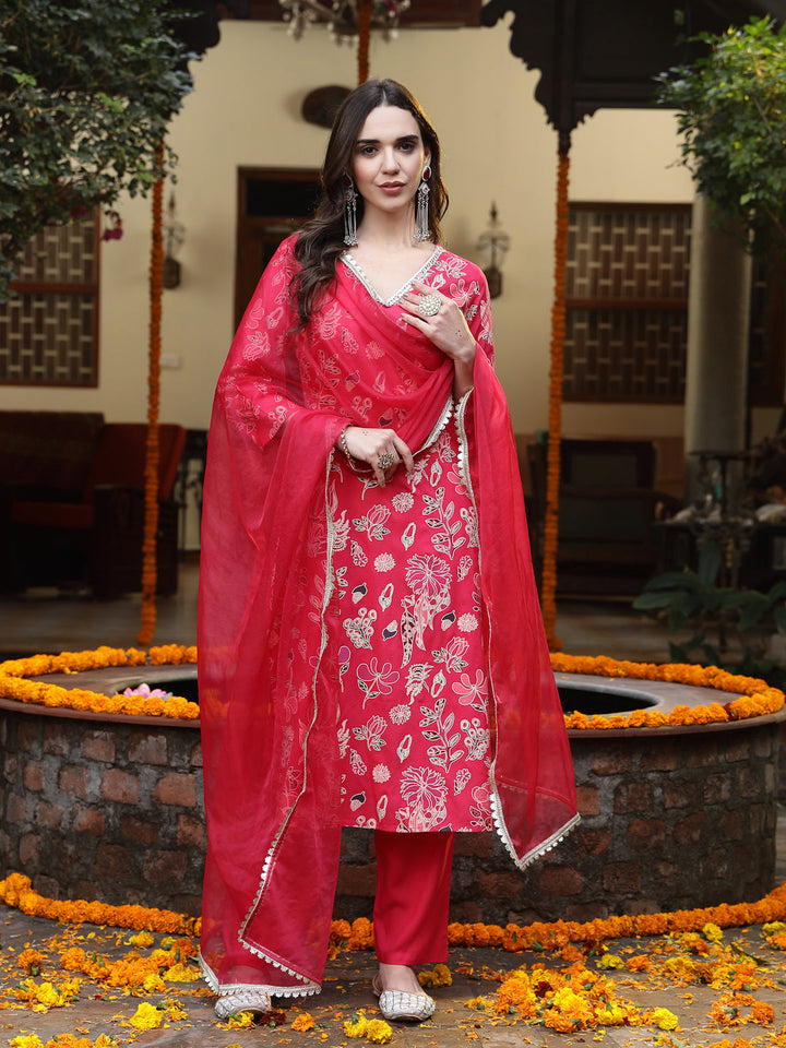 Pink-Rayon-Floral-Printed-Straight-3-Piece-Kurta-Set