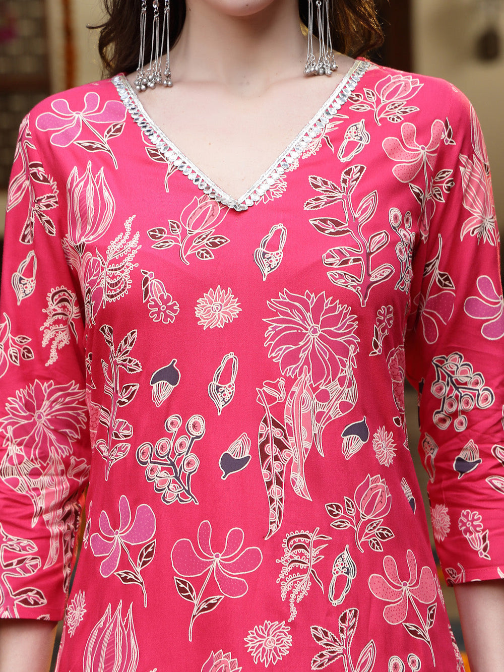 Pink-Rayon-Floral-Printed-Straight-3-Piece-Kurta-Set