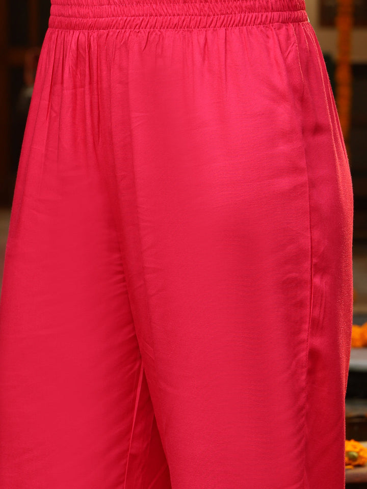 Pink-Rayon-Floral-Printed-Straight-3-Piece-Kurta-Set