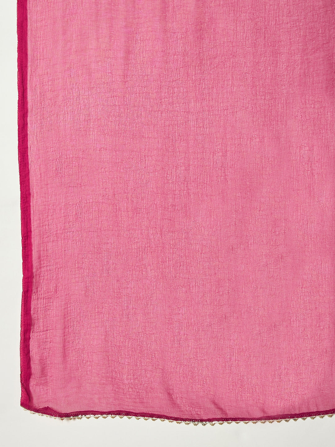 Pink Ethnic Motif Printed Rayon Anarkali Kurta Pant Dupatta Set