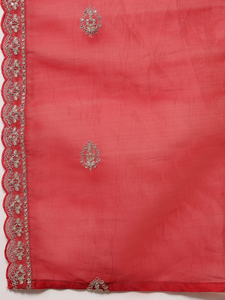 Red-Silk-Embroidered-Straight-3-Piece-Kurta-Set