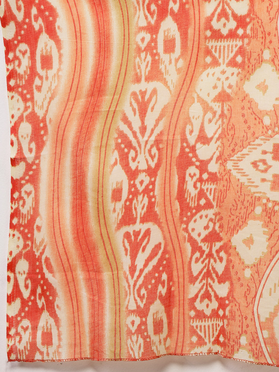 Orange-Cotton-Straight-Striped-3-Piece-Kurta-Set