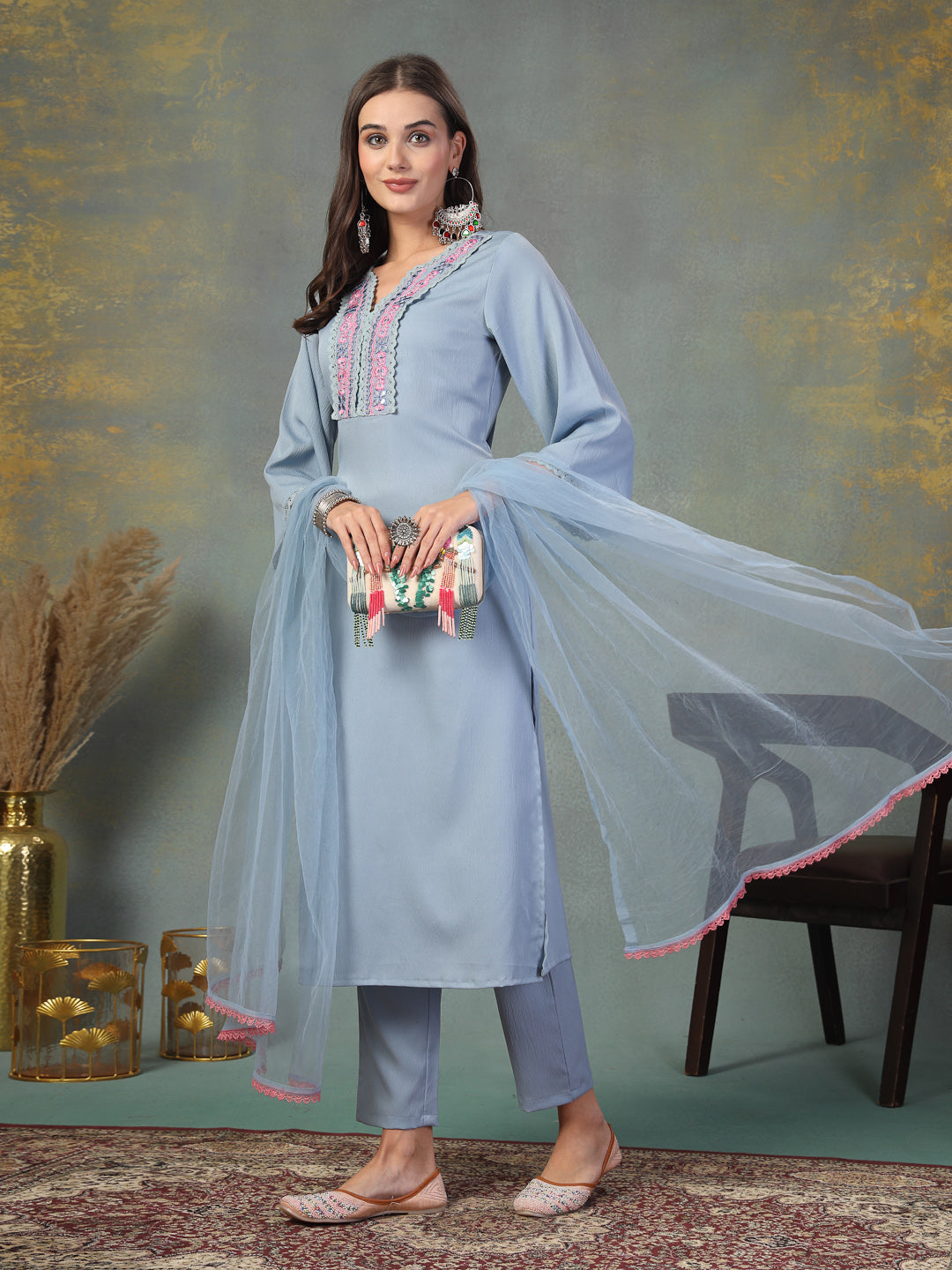 Sky-Blue-Crepe-Embroidered-Straight-3-Piece-Kurta-Set