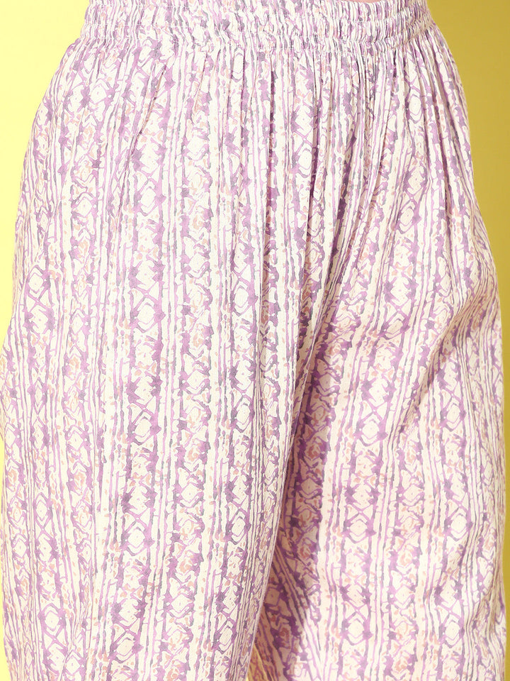 Lavender-Cotton-3-Piece-Anarkali-Set