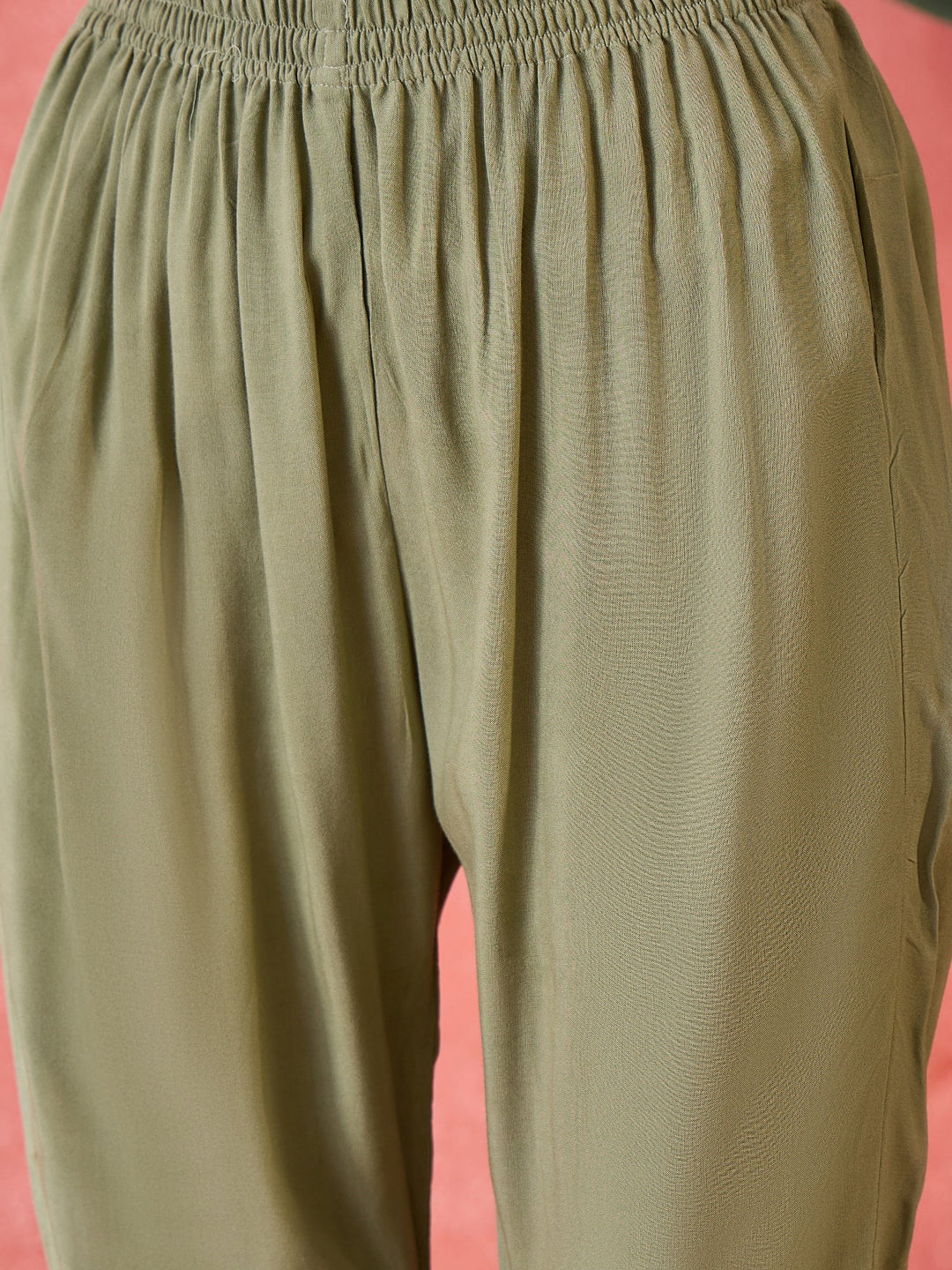 Teal Mirror Work Muslin Straight Pakistani Kurta Pant Dupatta Set