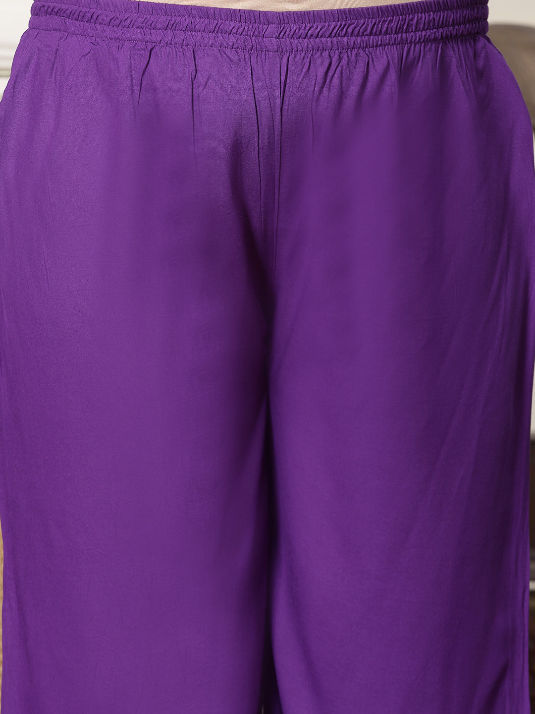 Violet-Rayon-Bandhej-Printed-3-Piece-Kurta-Set