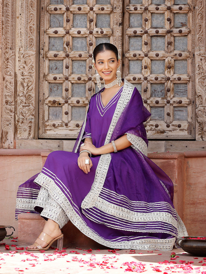 Purple-Rayon-Solid-3-Piece-Anarkali-Set