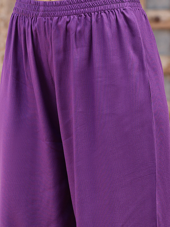 Purple-Rayon-Solid-3-Piece-Anarkali-Set