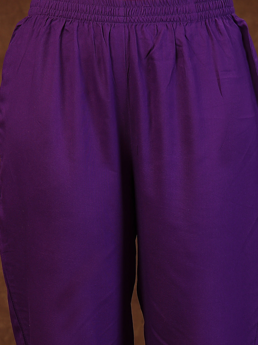 Violet-Rayon-Solid-&-Embroidered-3-Piece-Kurta-Set