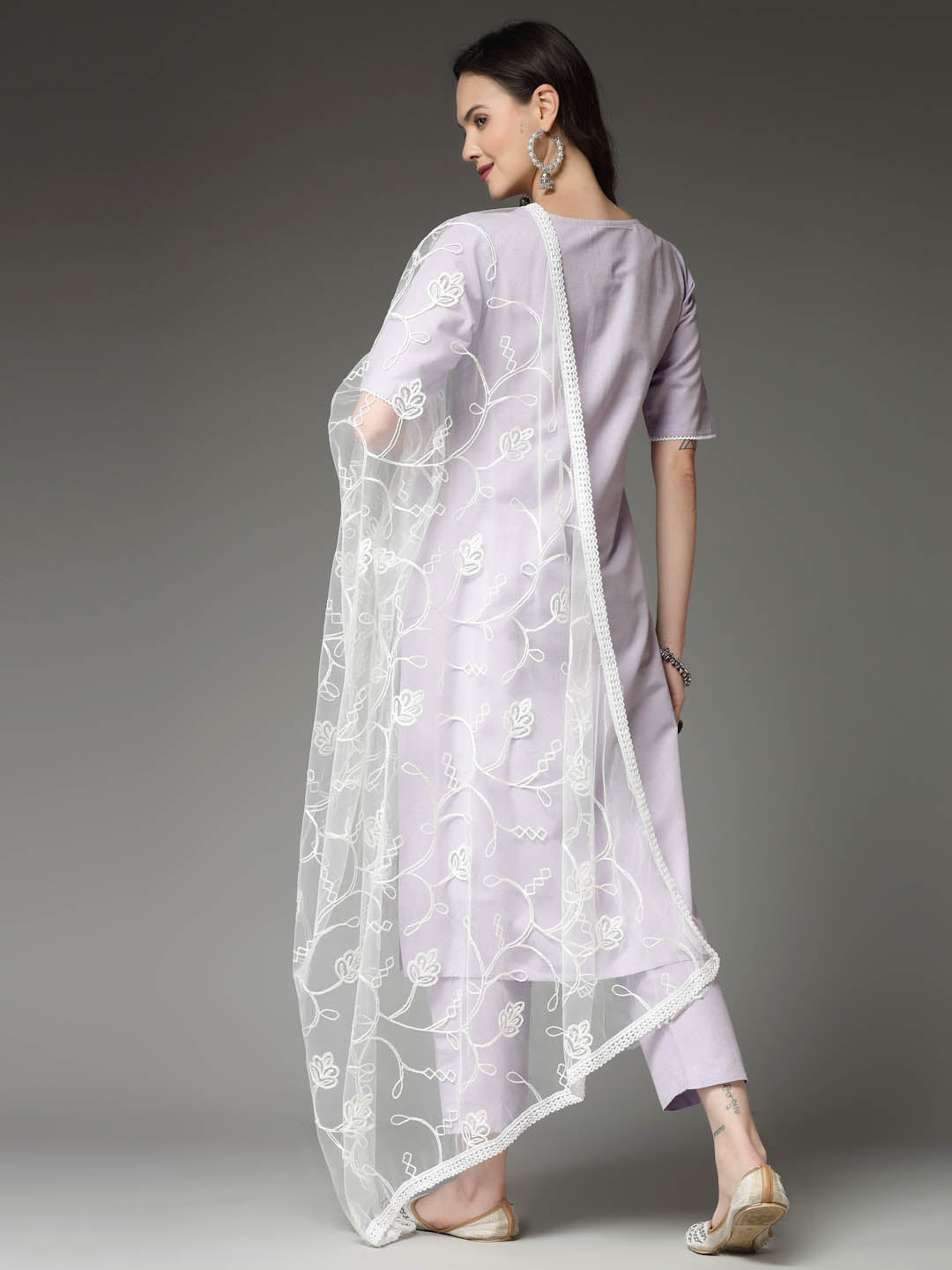 Lavender-Cotton-Blend-Straight-3-Piece-Kurta-Set