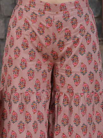Purple-Rayon-Bandhej-Printed-3-Piece-Kurta-Set
