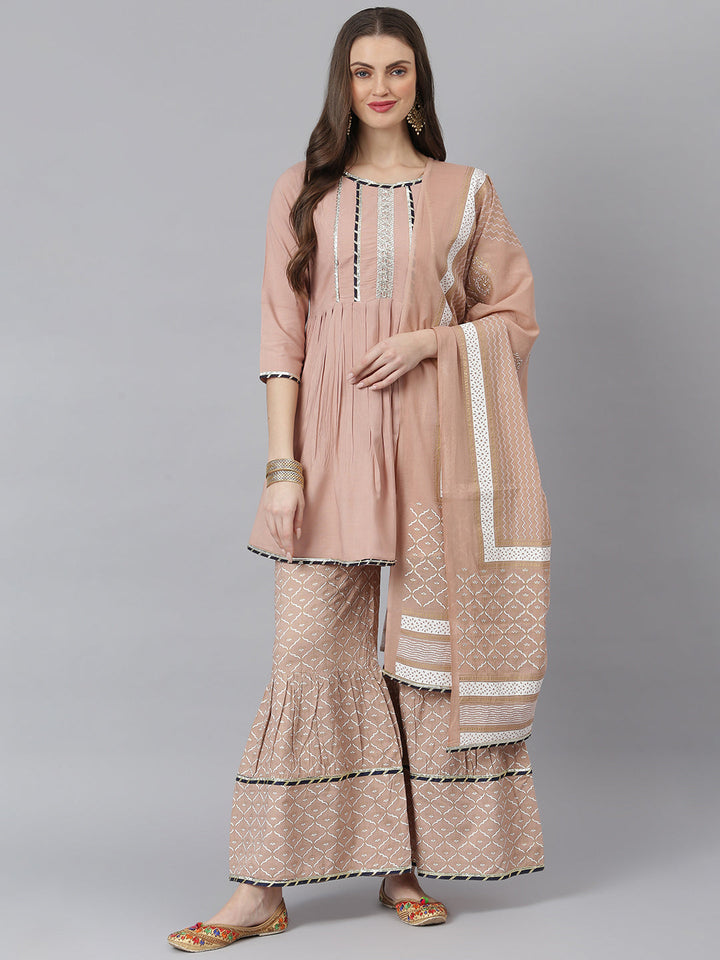 Beige-Rayon-Printed-3-Piece-Sharara-Set