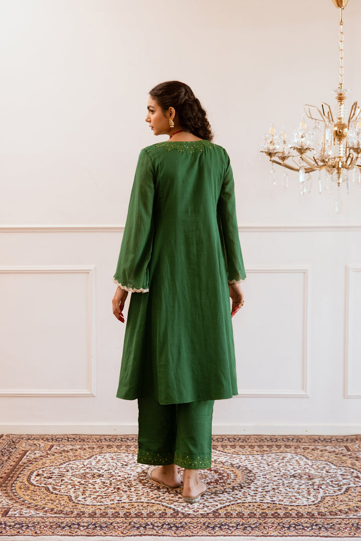 Kali-Green-Mulmul-Embroidered-Anarkali-Set