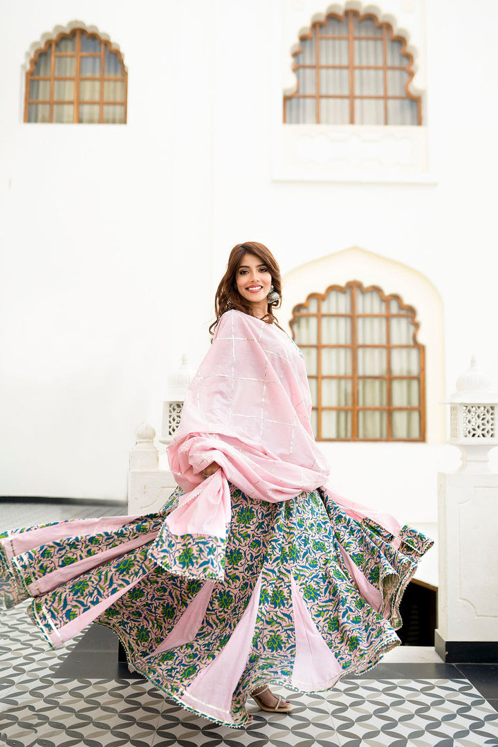 Kimaya-Multicolored-Cotton-Lehenga-Set