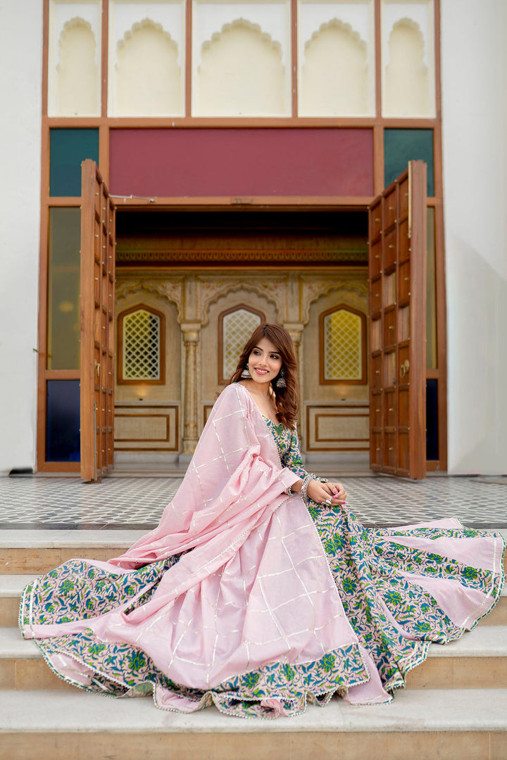Kimaya-Multicolored-Cotton-Lehenga-Set