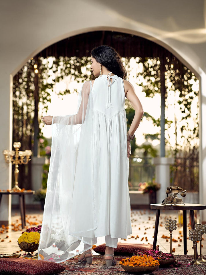 White-Rayon-Embroidered-Gathered-3-Piece-Kurta-Set