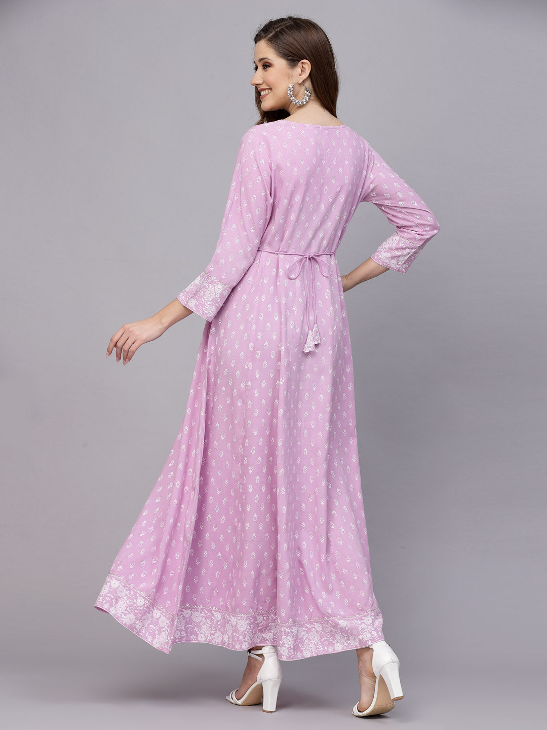 Lavender-Rayon-Embroidered-Anarkali-Kurta-Only