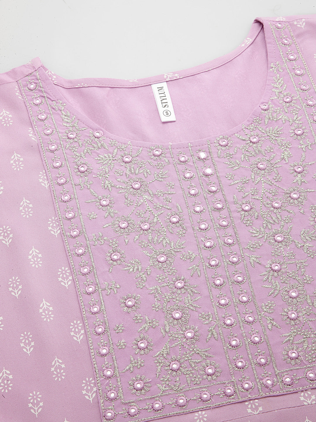 Lavender-Rayon-Embroidered-Anarkali-Kurta-Only