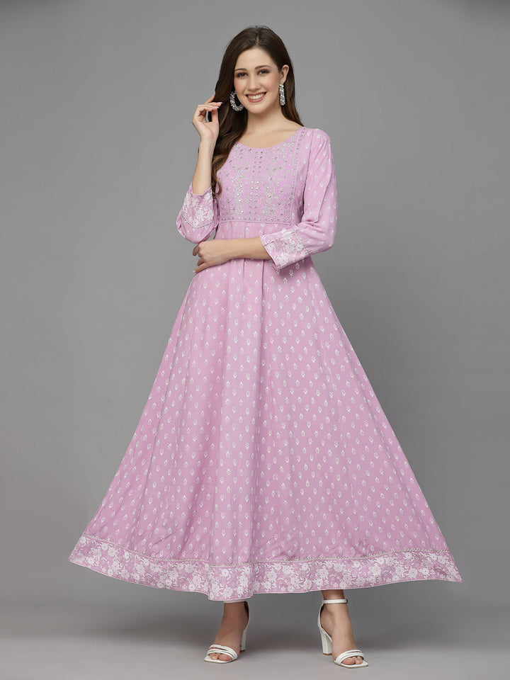 Lavender-Rayon-Embroidered-Anarkali-Kurta-Only