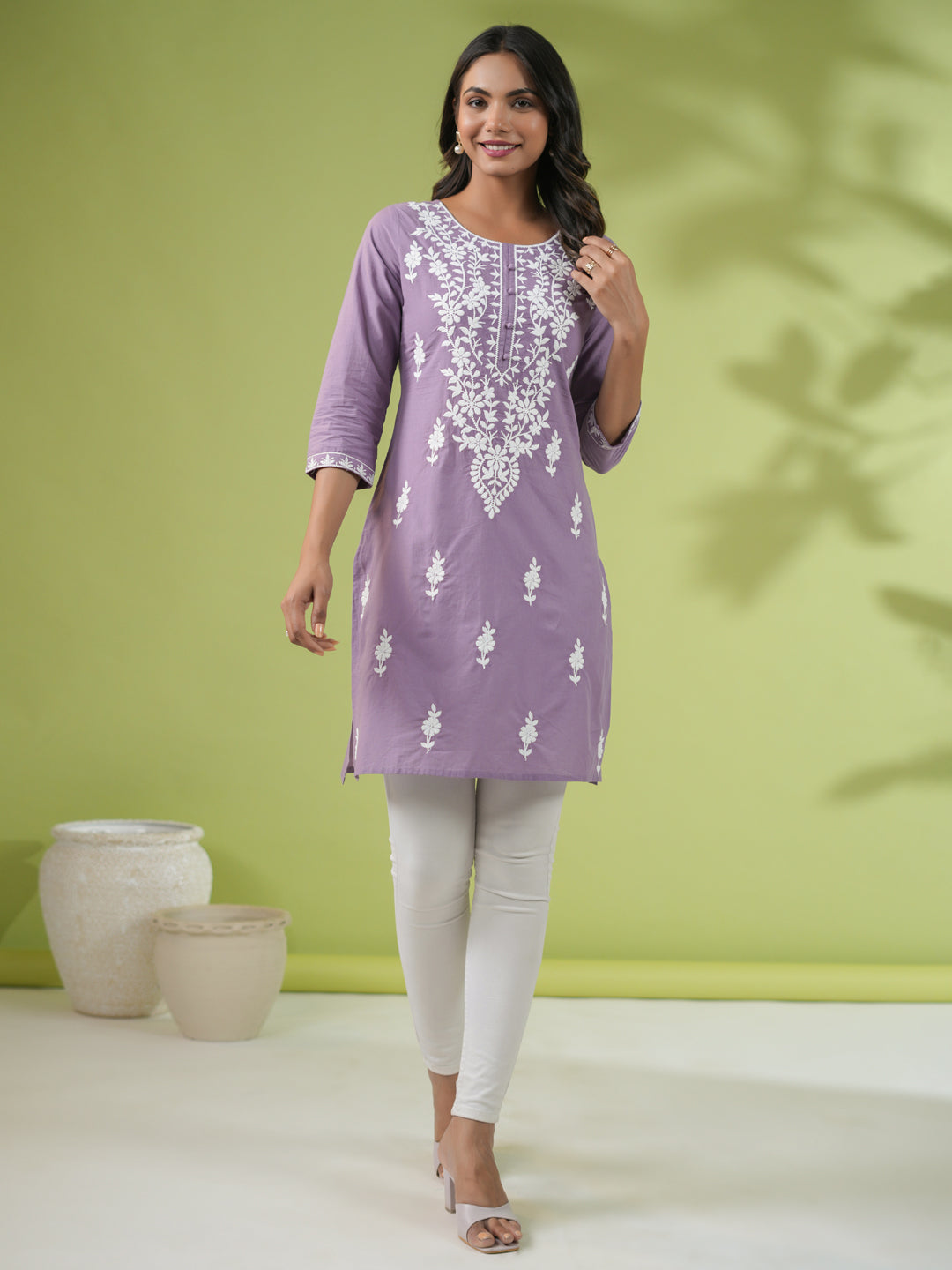 Lavender-Cambric-Embroidered-Straight-Tunic