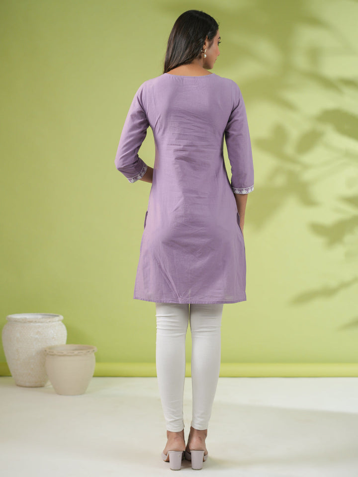 Lavender-Cambric-Embroidered-Straight-Tunic