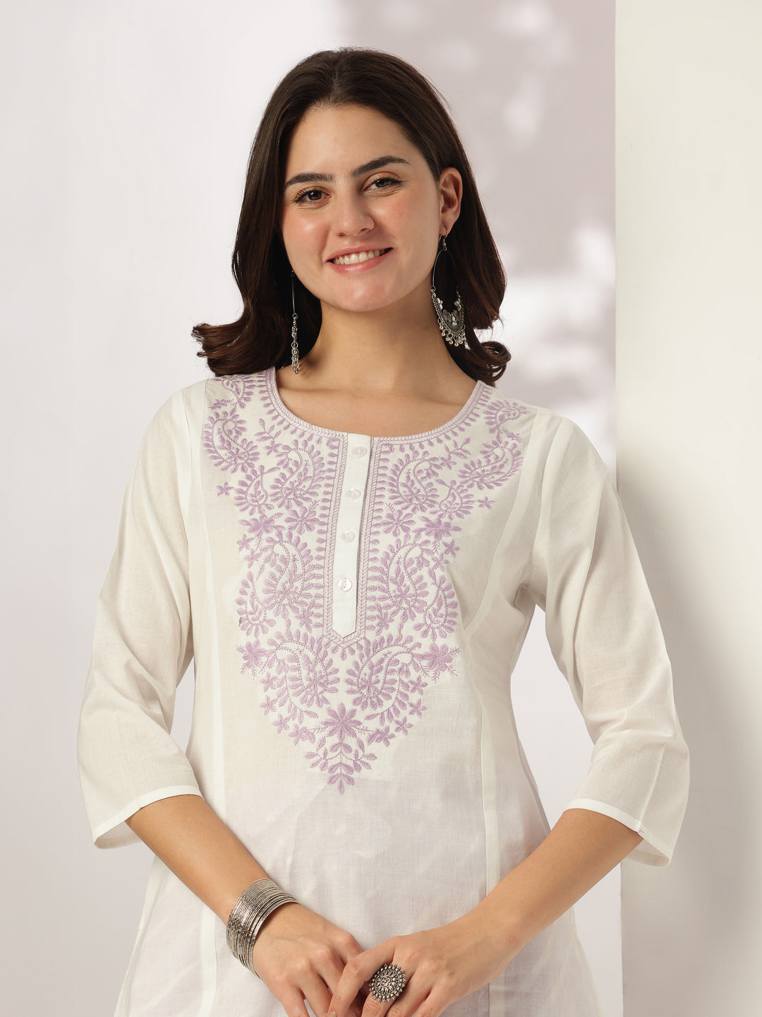 Lavender-Cotton-Straight-Yoke-Embroidered-3-Piece-Kurta-Set