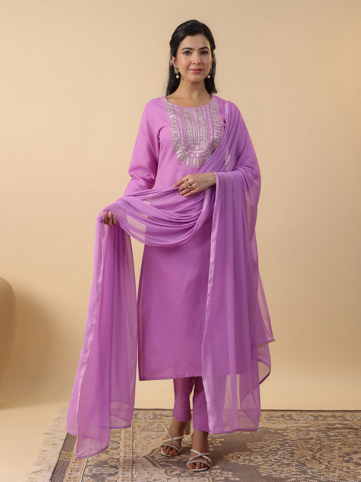 Lavender-Magics-Slub-Straight-3-Piece-Kurta-Set