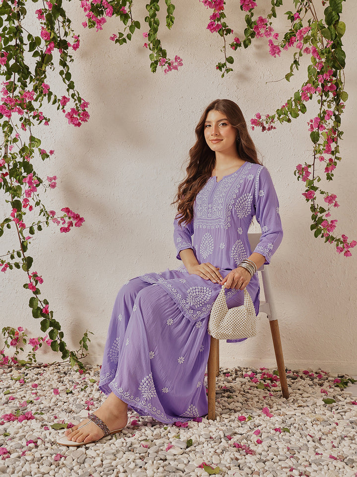 Lavender-Cotton-Blend-Embroidered-2-Piece-Sharara-Set
