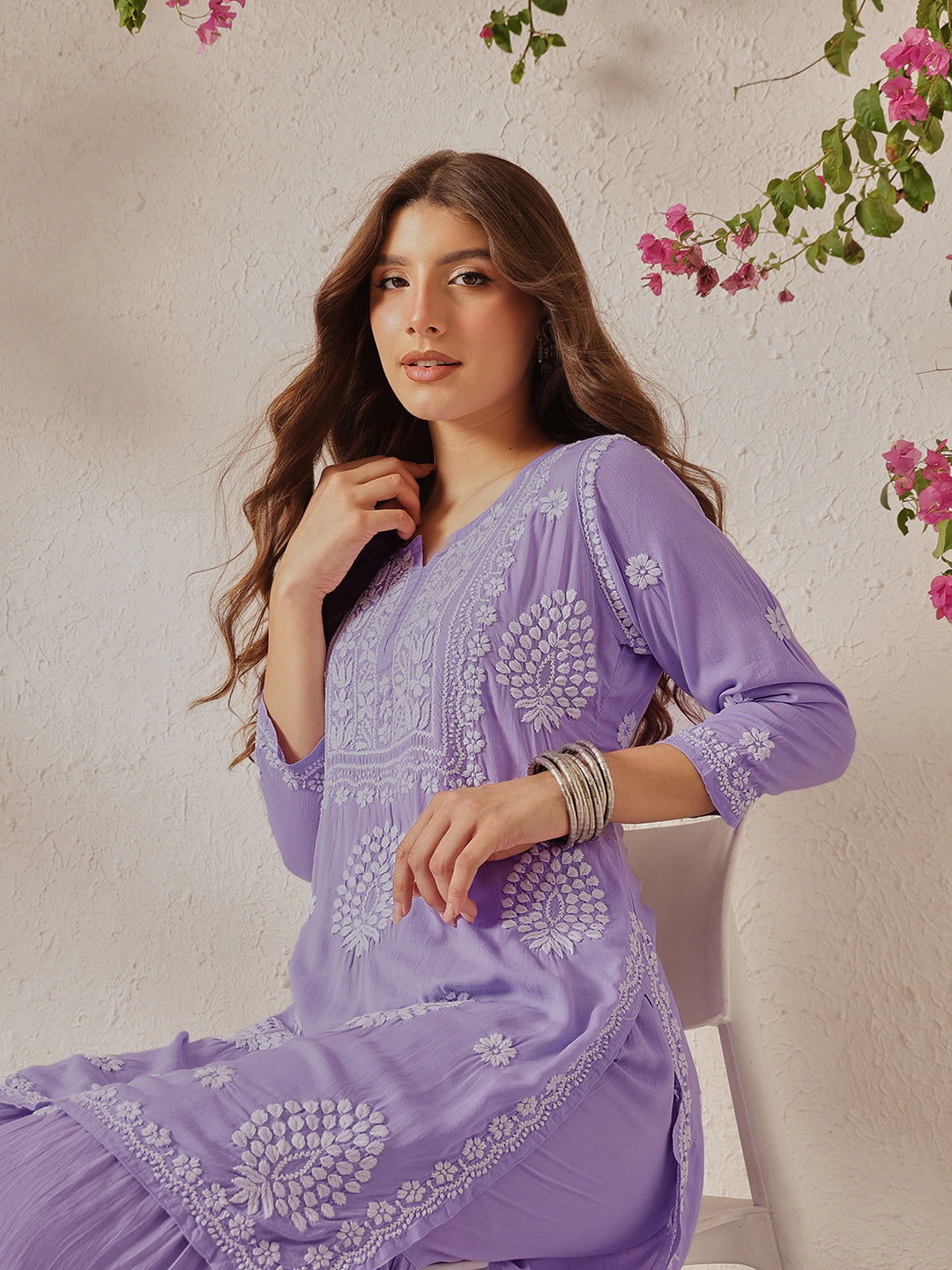 Lavender-Cotton-Blend-Embroidered-2-Piece-Sharara-Set