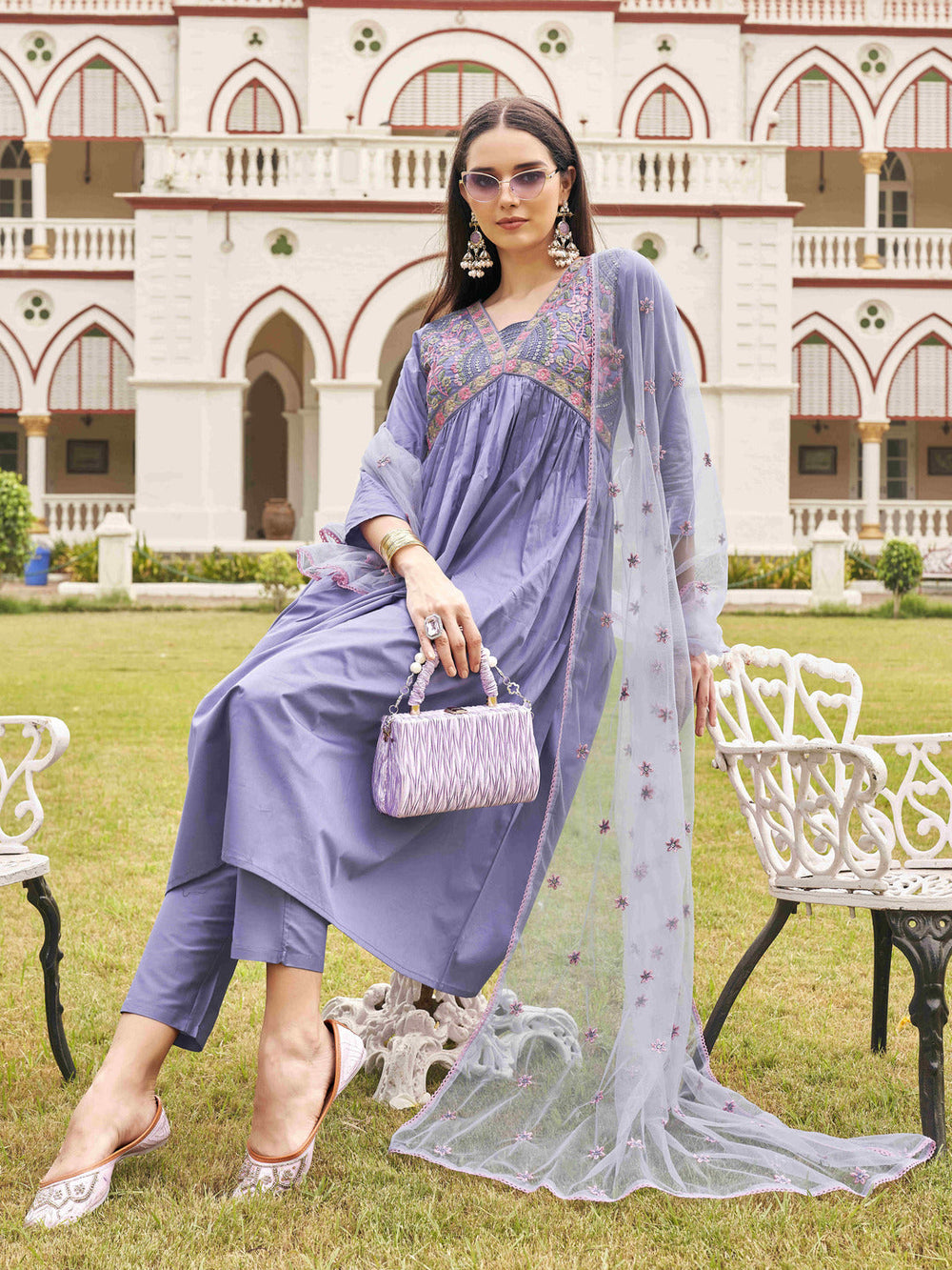 Lavender-Cotton-Blend-Multi-Flared-Alia-Cut-Kurta-Set