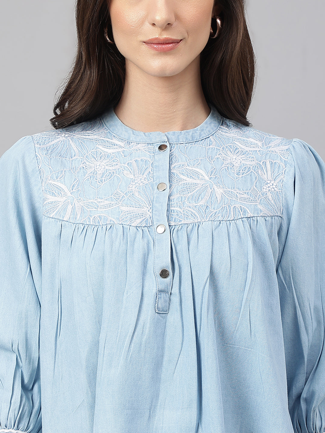 Light-Blue-Denim-Embroidered-Flared-Top