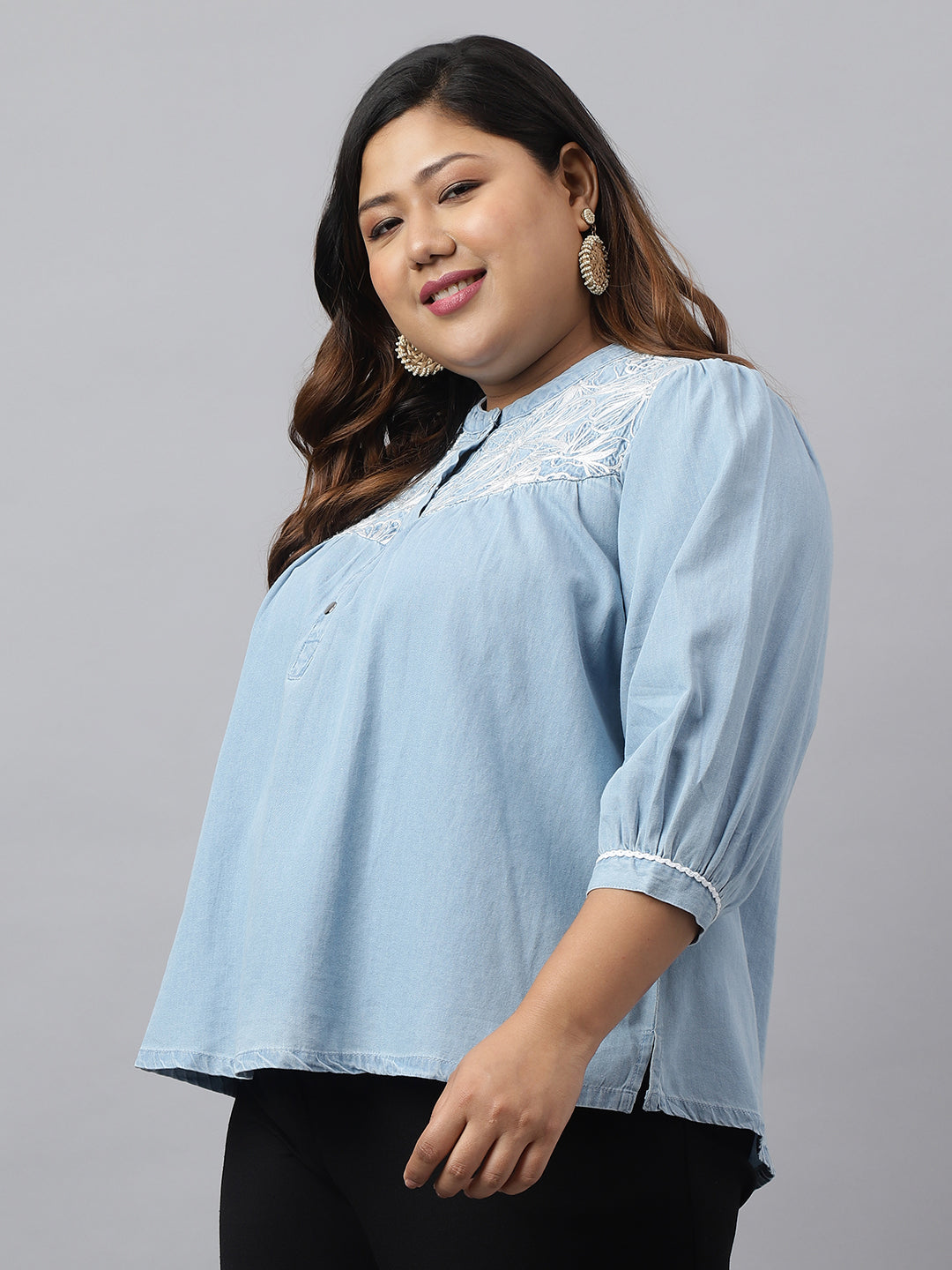 Light-Blue-Denim-Embroidered-Top