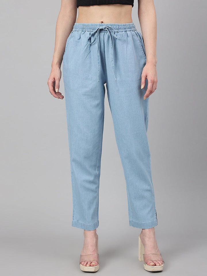 Light-Blue-Denim-Solid-Pant