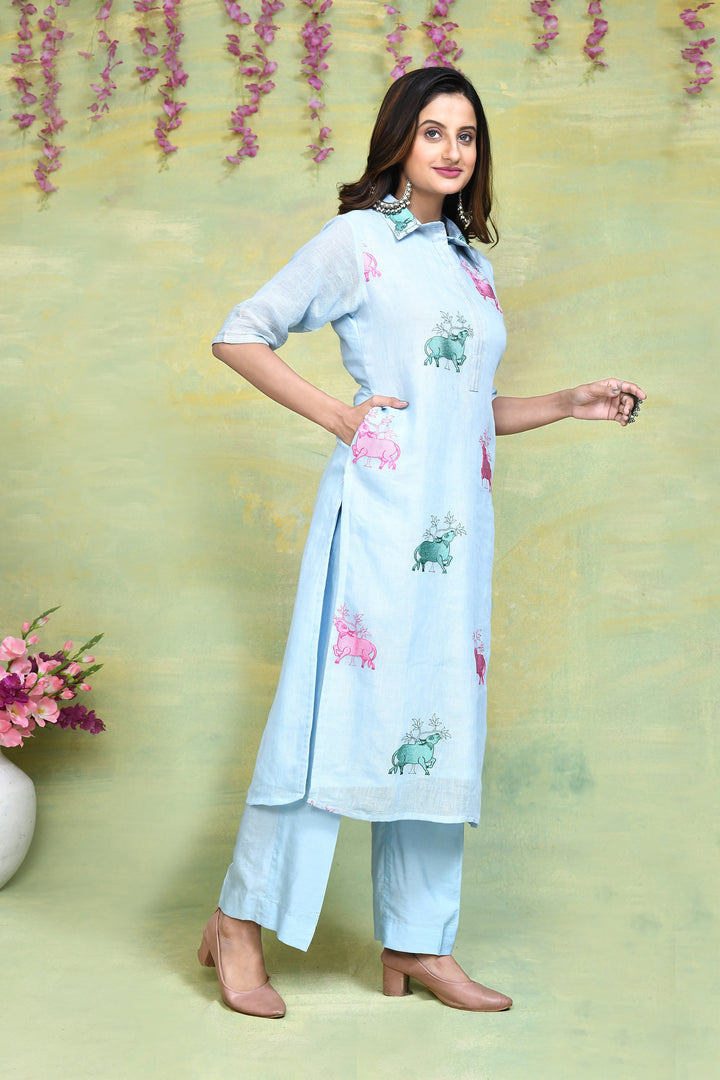 Light-Blue-Linen-Embroidery-Co-ord-sets