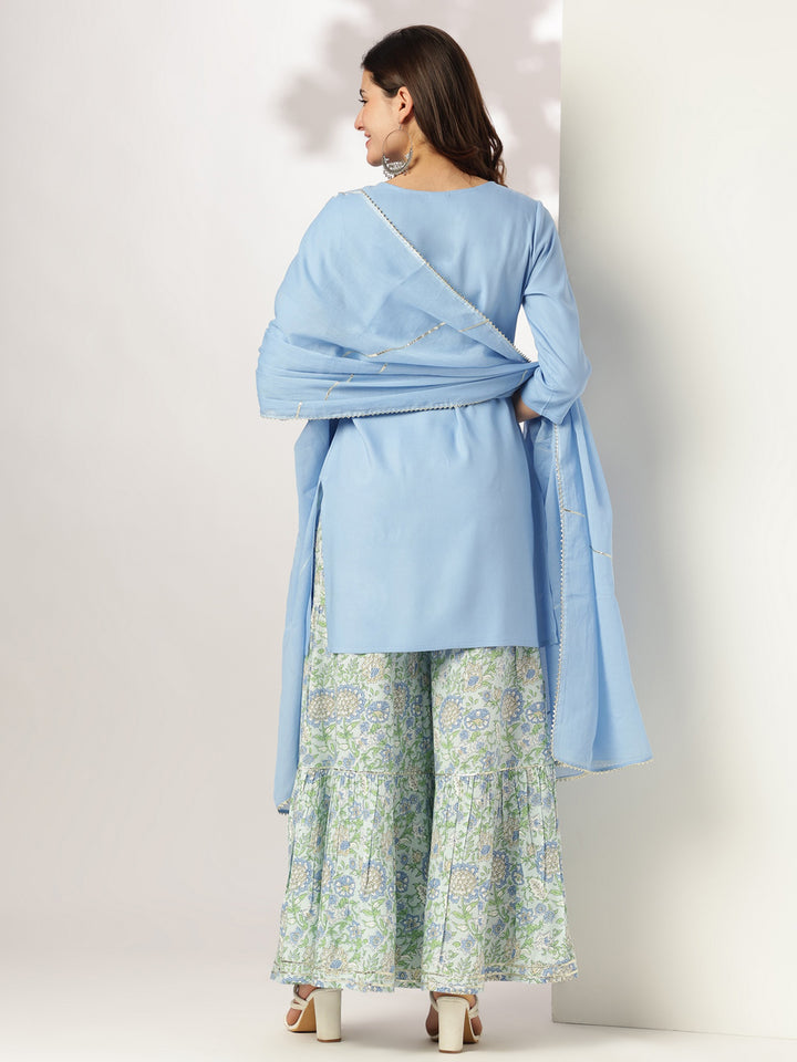 Light-Blue-Rayon-Straight-Solid-3-Piece-Sharara-Set