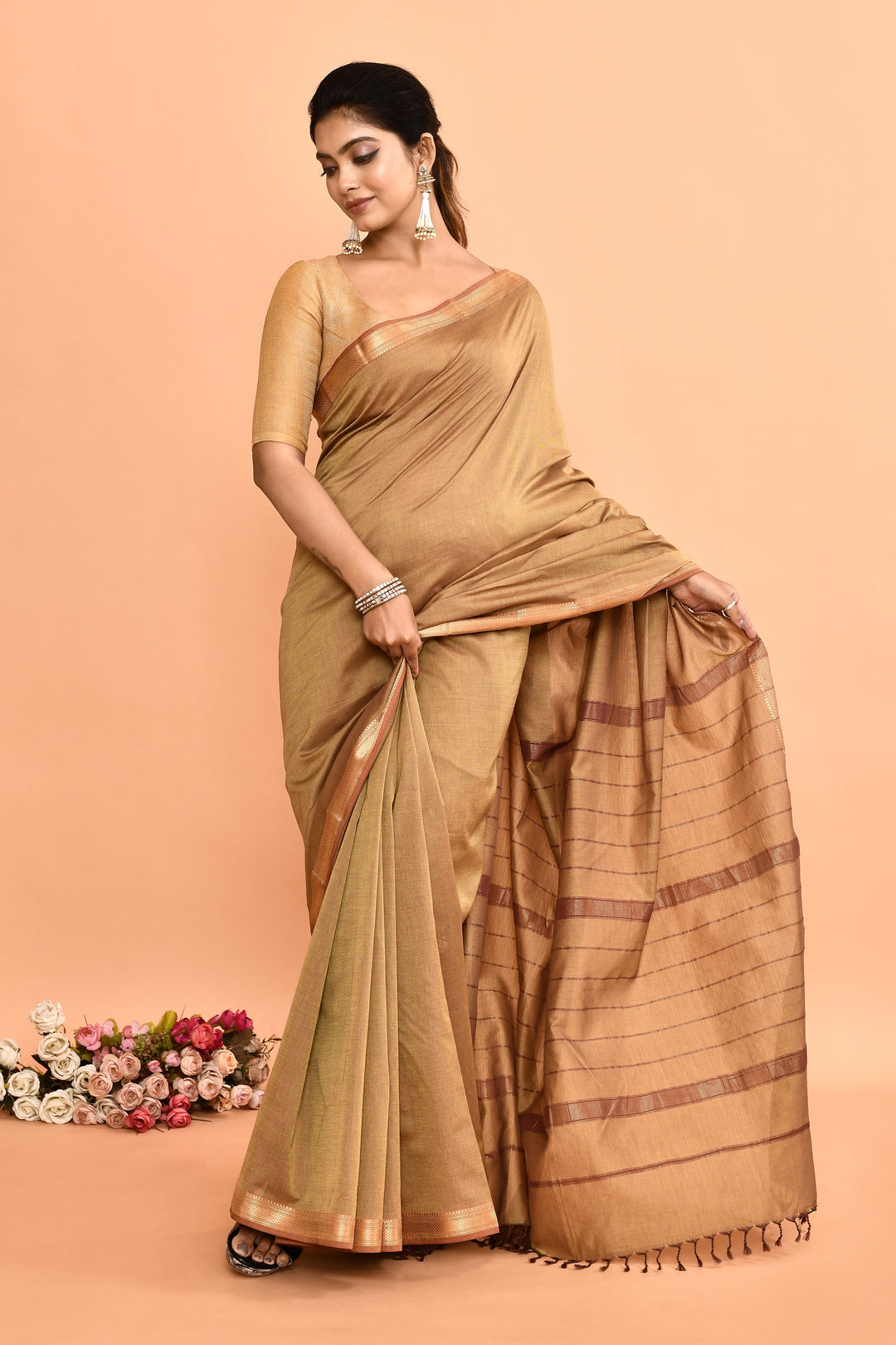 Light-Green-Pure-Cotton-Maheshwari-Saree