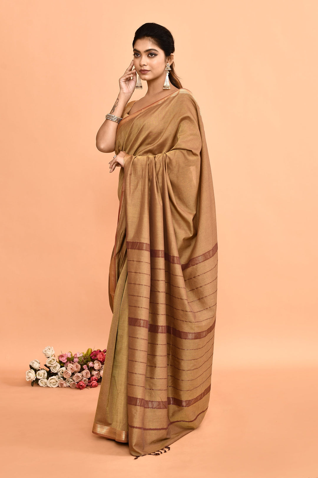 Light-Green-Pure-Cotton-Maheshwari-Saree