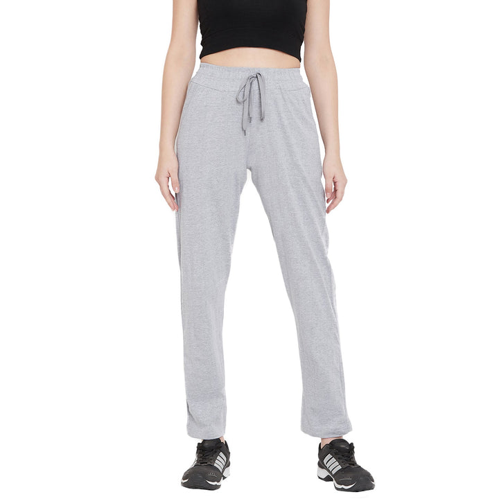 Light Grey Cotton Track Pants