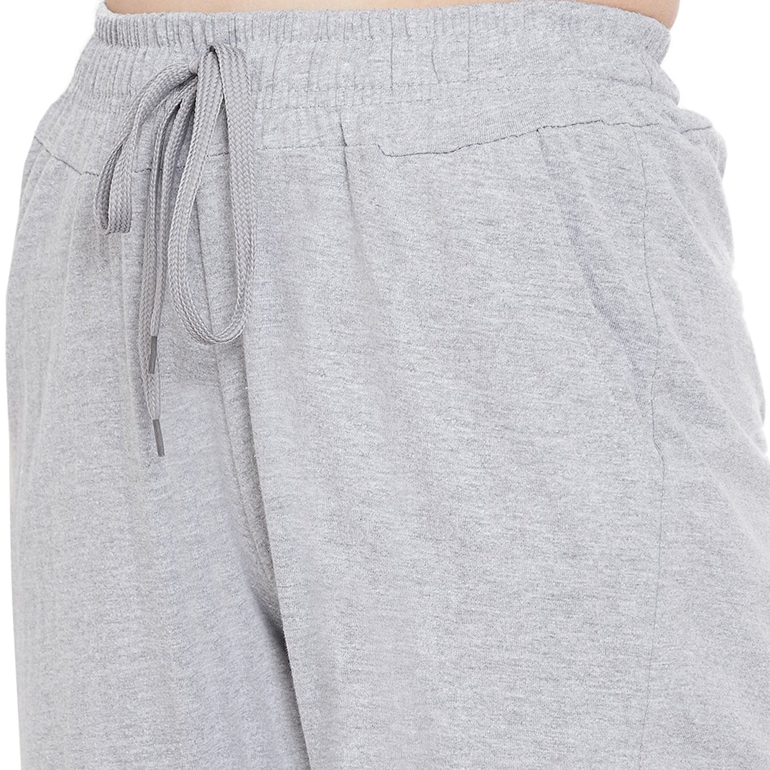 Light Grey Cotton Track Pants