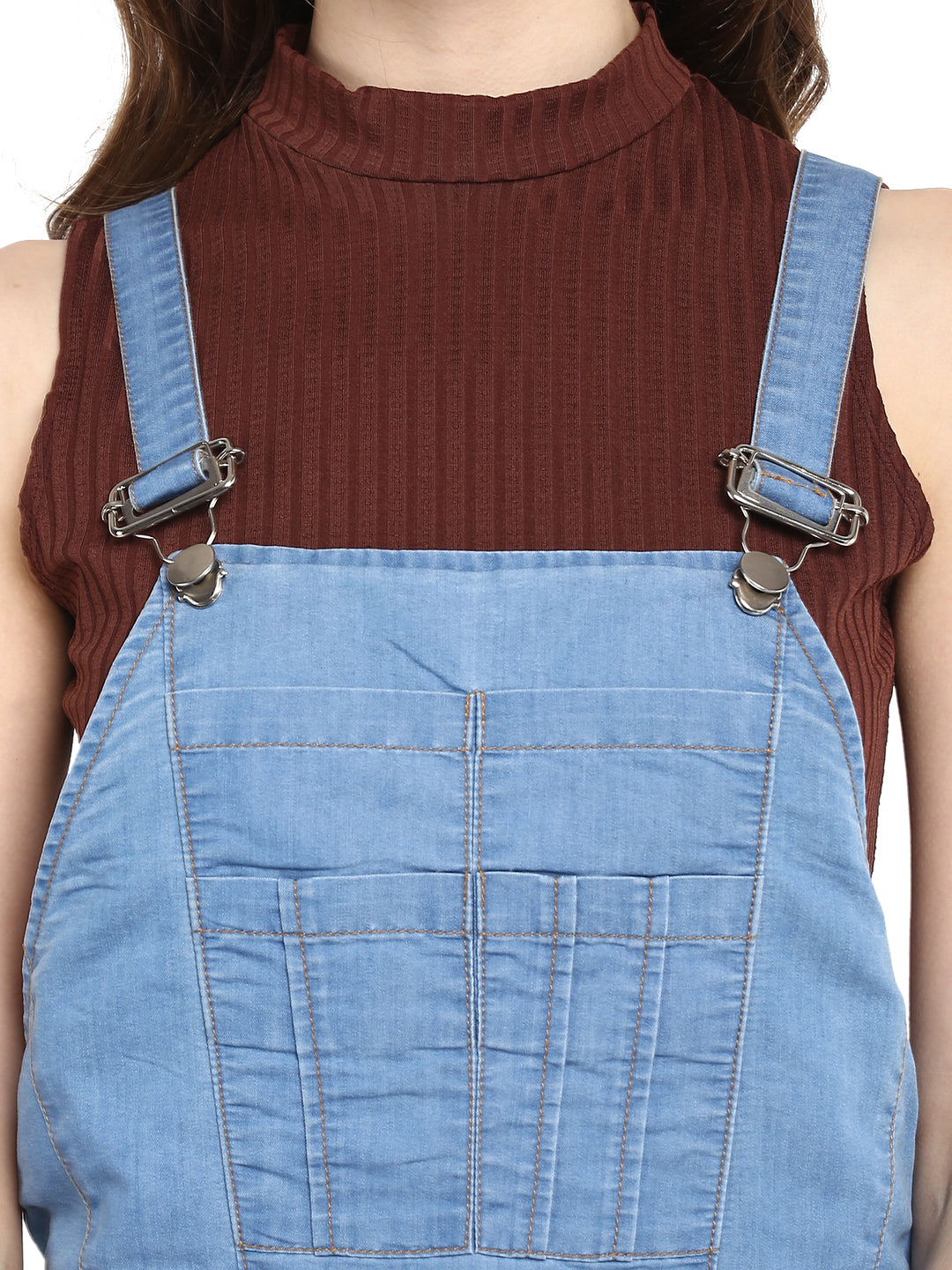 Light-Blue-Solid-Dungaree-Pants