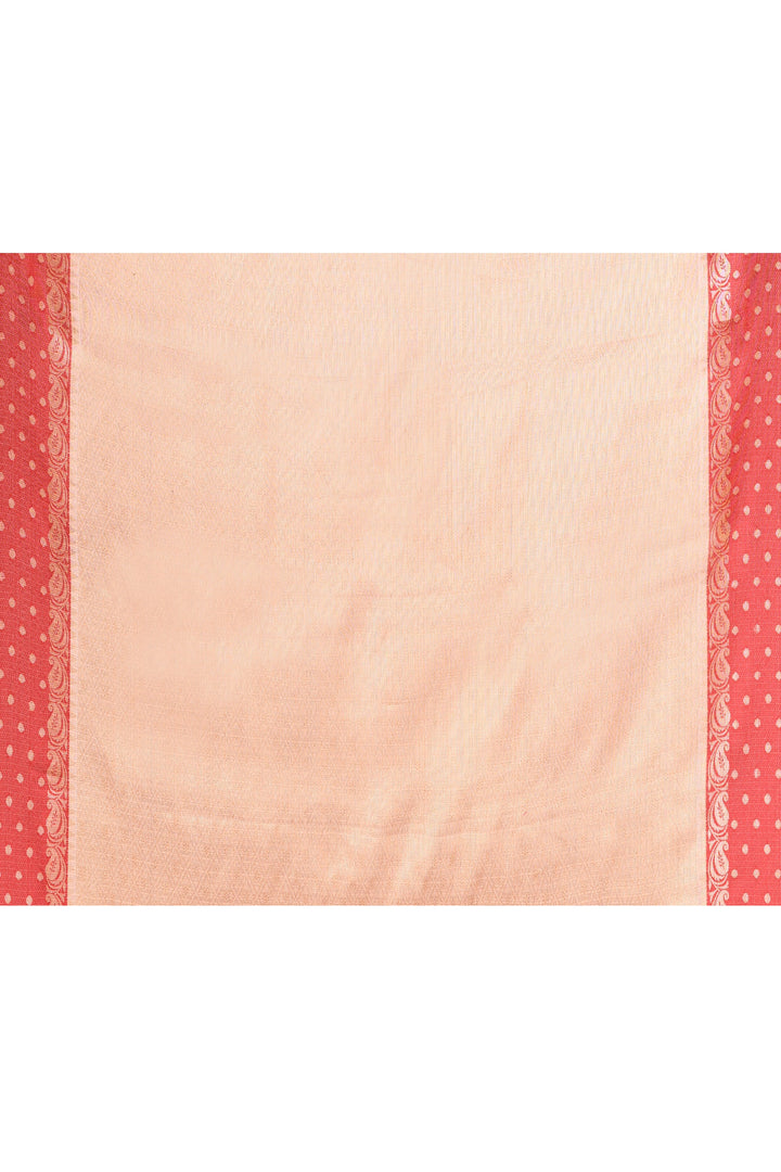 Light-Peach-Kota-Silk-Banarasi-Zari-Work-Saree