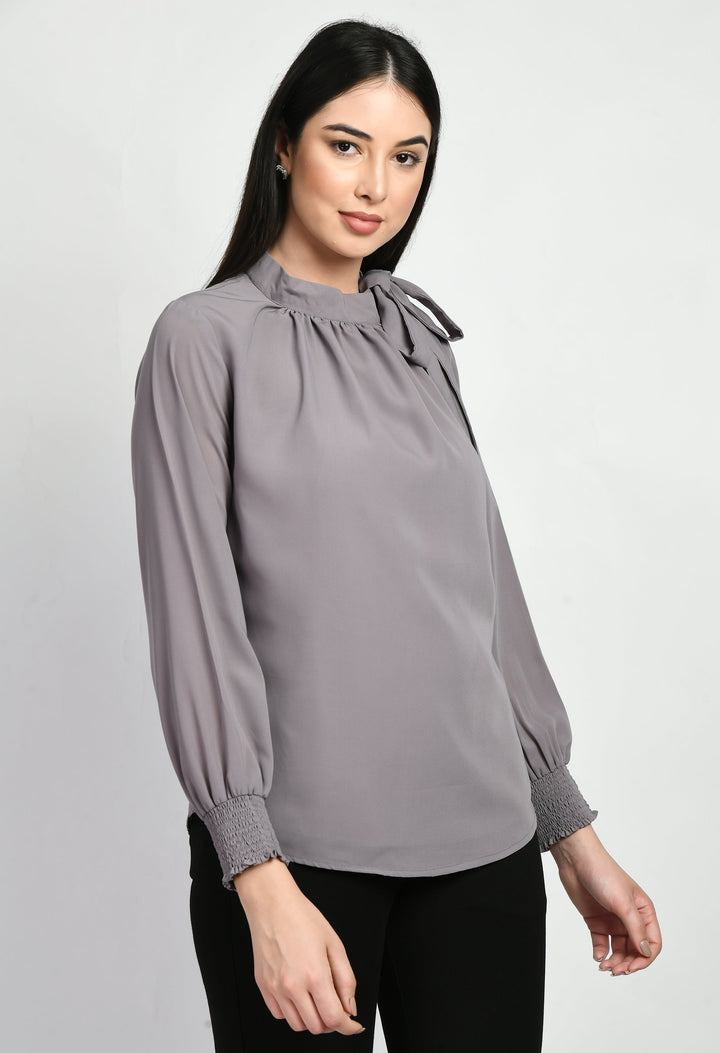 Lilac-Grey-Cotton-Blend-Honesty-Side-Knot-Top