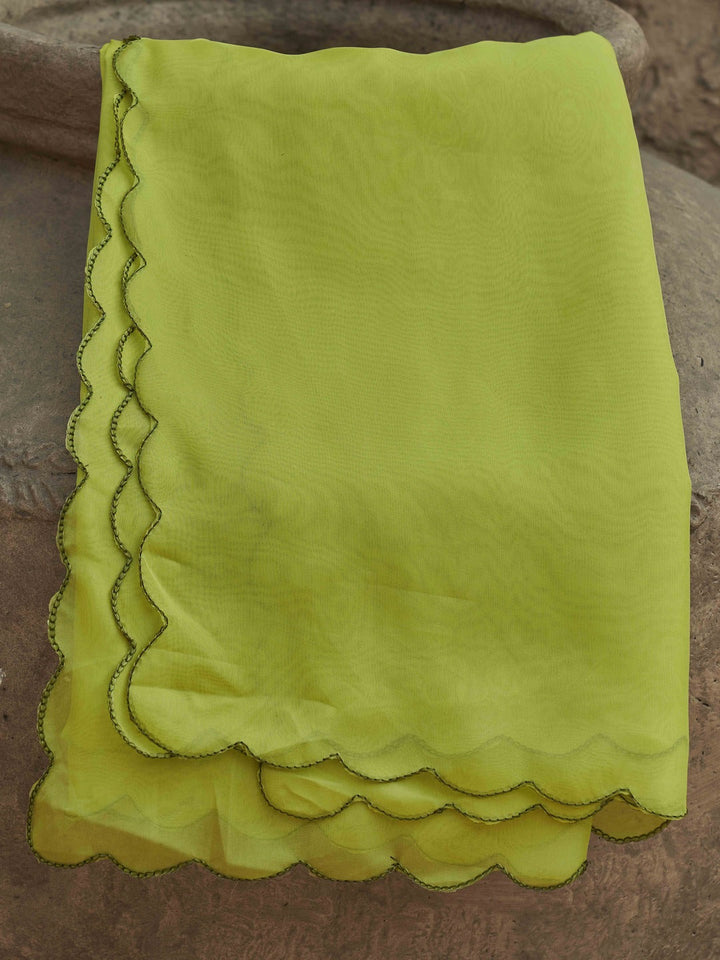 Lime-Green-Organza-Multi-Color-A-Line-3-Piece-Kurta-Set