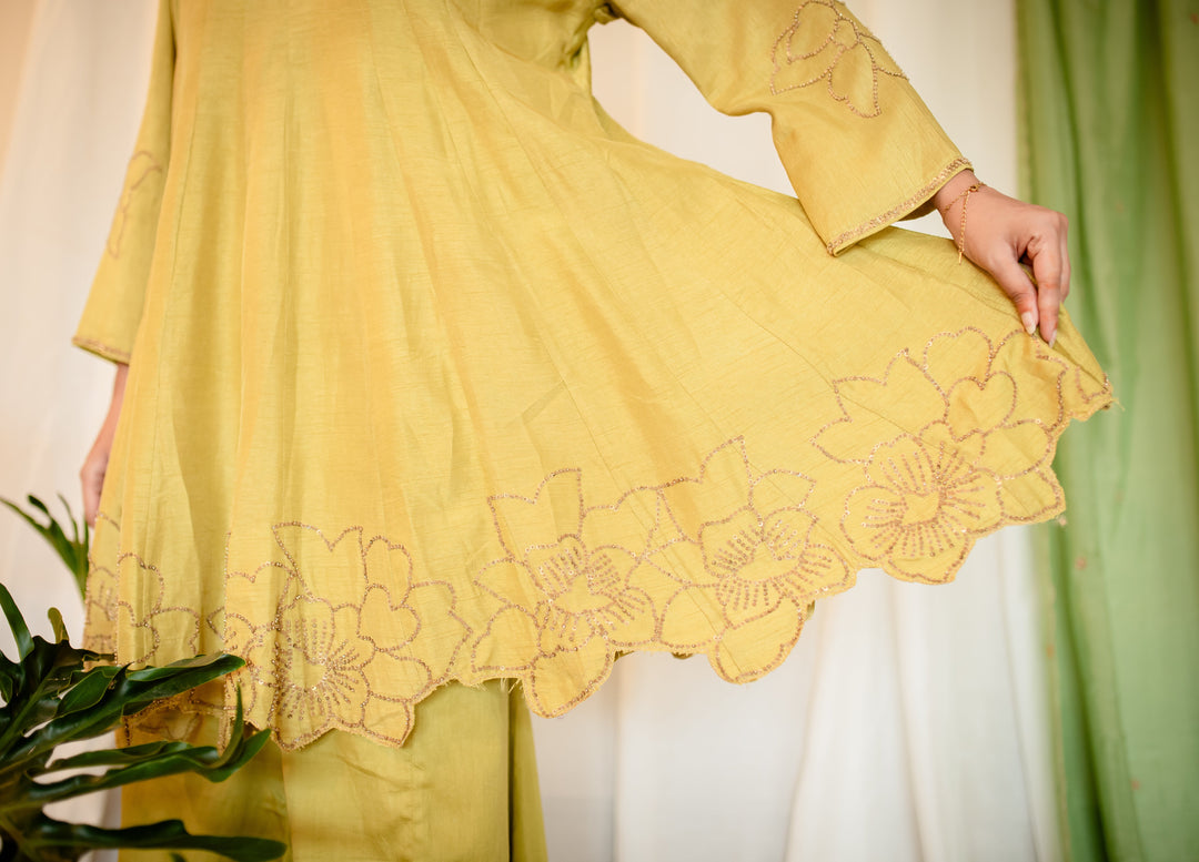 Lime-Green-Silk-Tikki-Handwork-Co-Ord-Set