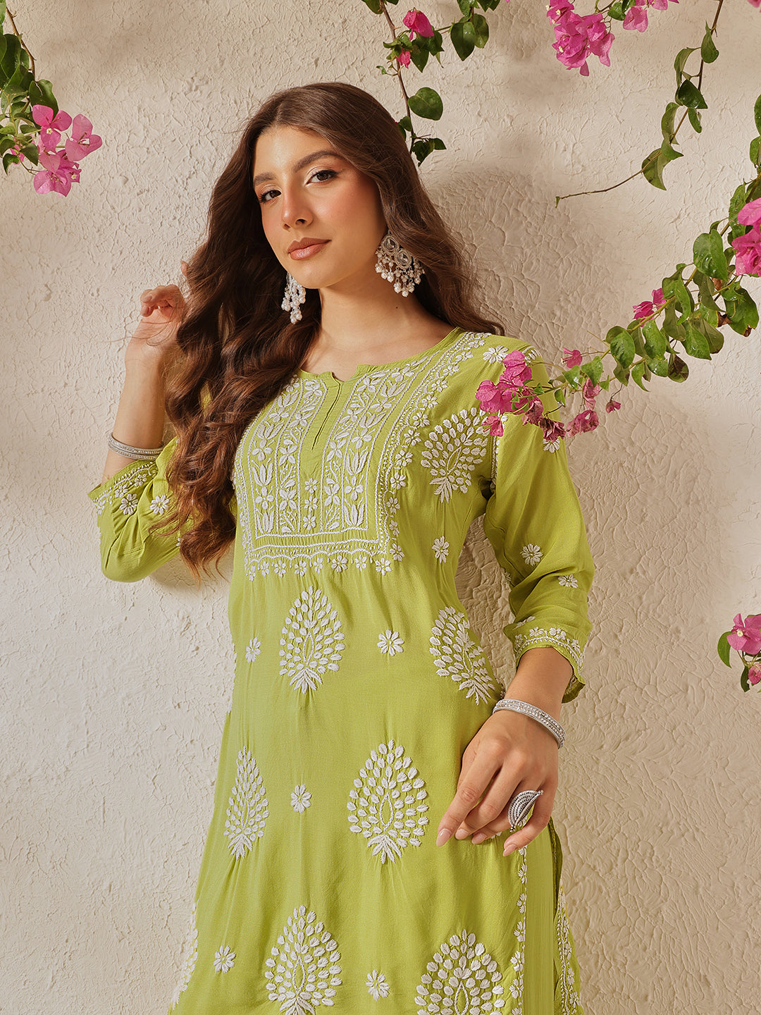 Liril-Green-Cotton-Blend-Ethnic-Motifs-2-Piece-Sharara-Set