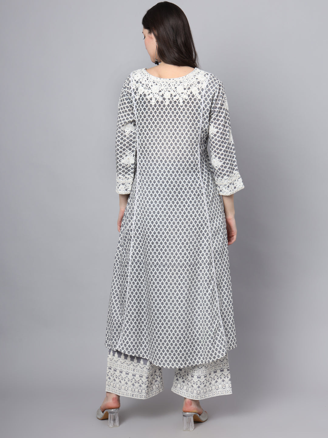 Grey-Rayon-Motif-Print-2-Piece-Kurta-Set