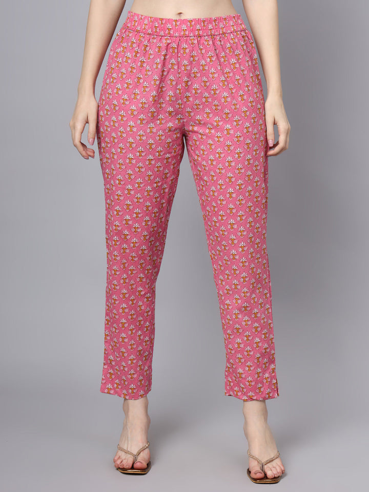 Pink-Cotton-Printed-Sequin-Work-3-Piece-Kurta-Set