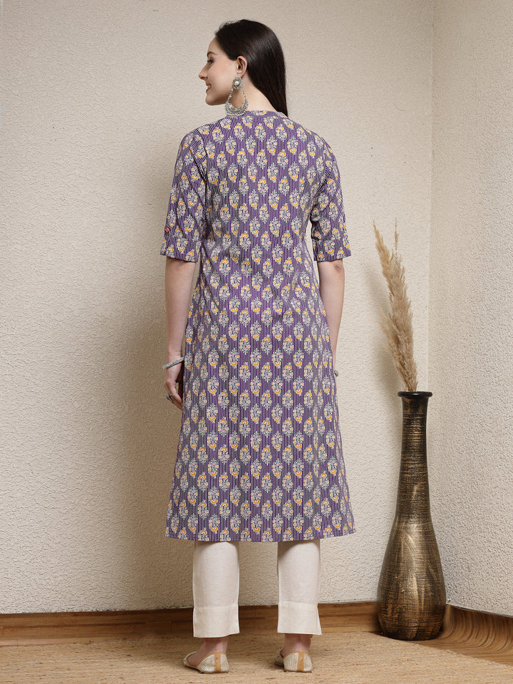 Purple-Rayon-Floral-Printed-A-Line-Kurta-Only